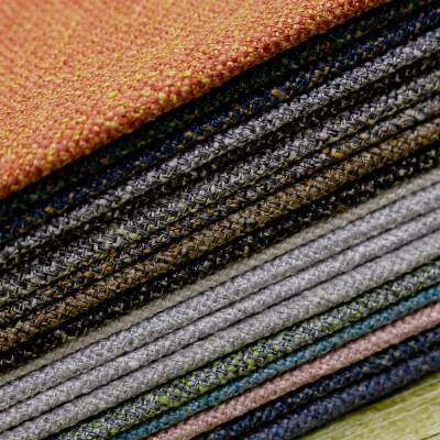 厂家直销新款加厚耐磨麻布沙发布料批发 颜色多样可选 定制